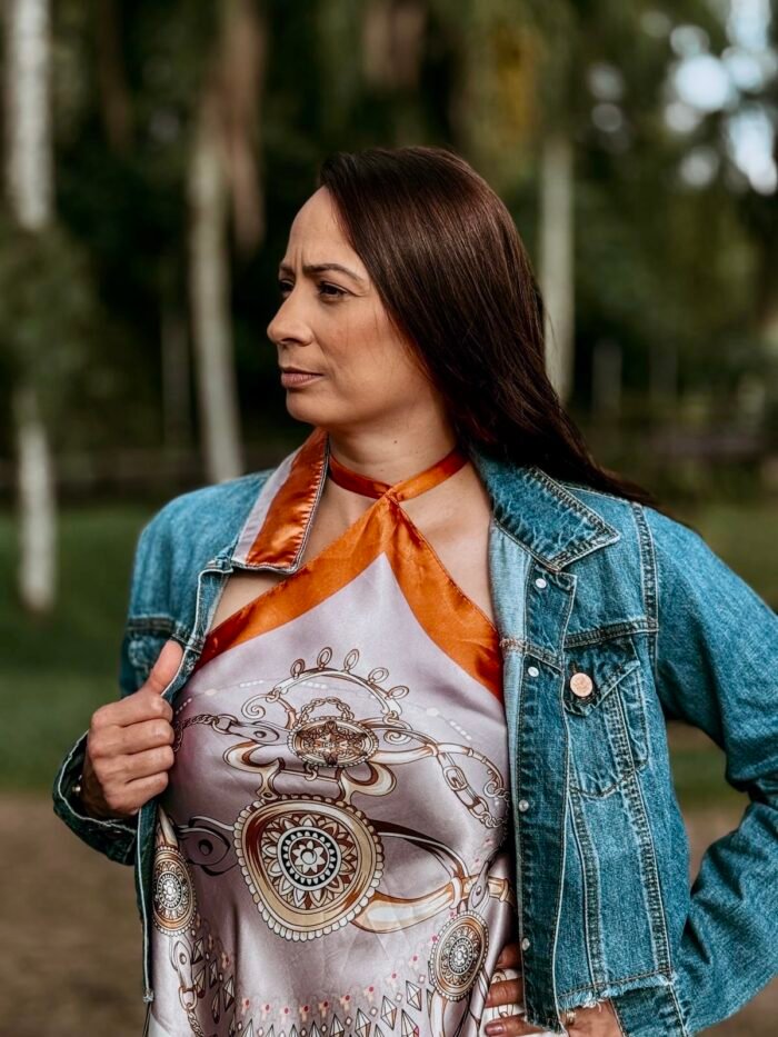 Versa Denim Jacket with Silk - Image 6