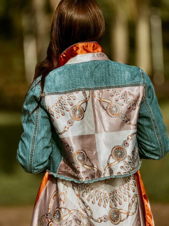 Versa Denim Jacket with Silk