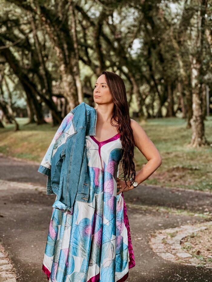 Folha Serena A-Line Dress