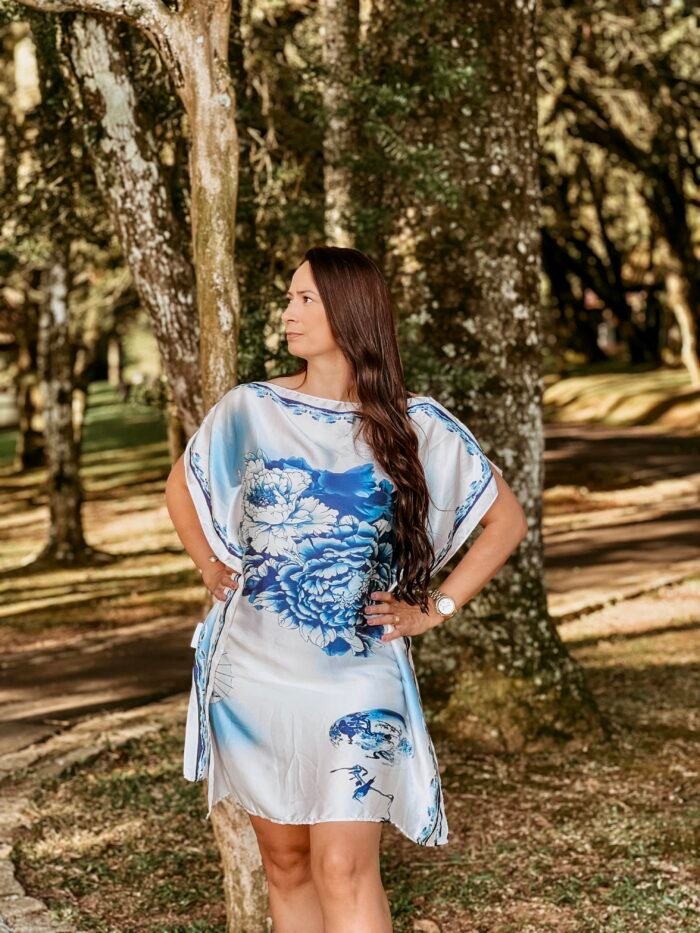 Flor de Inverno Kaftan Dress