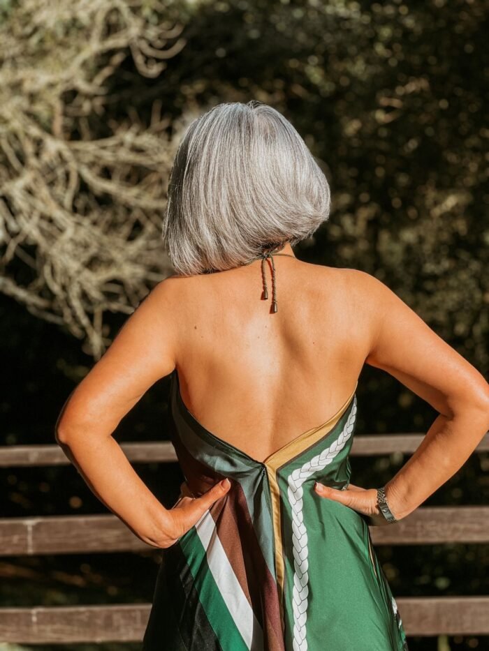 "Verde Alma" Wrap Dress - Image 3