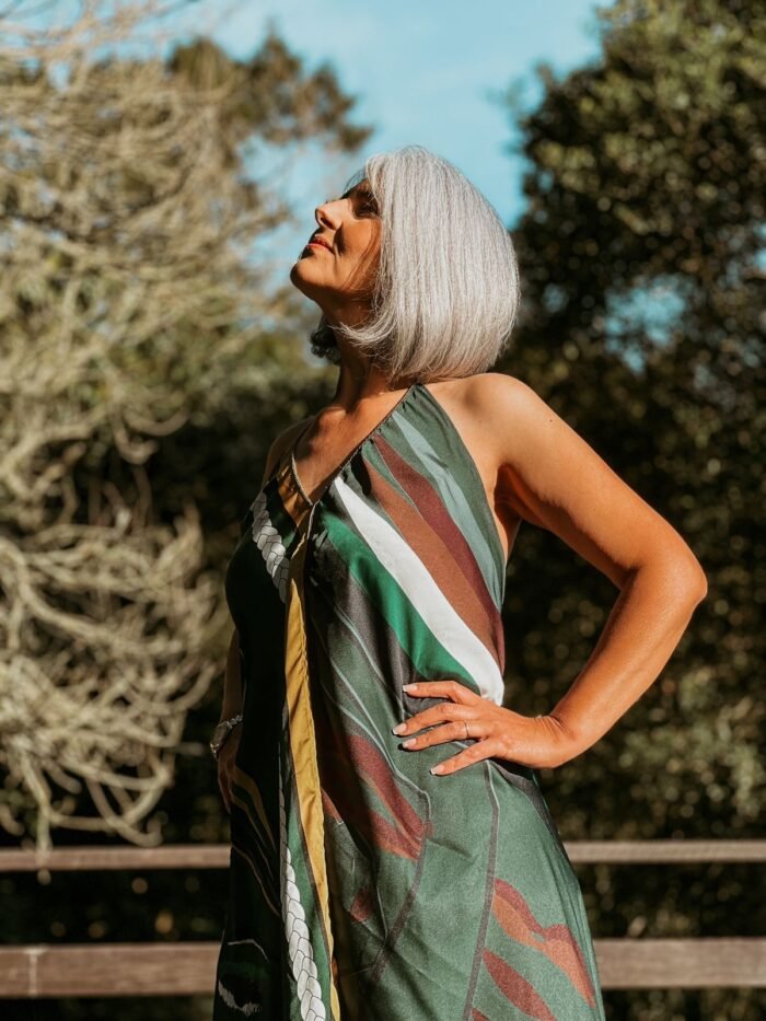 "Verde Alma" Wrap Dress - Image 7